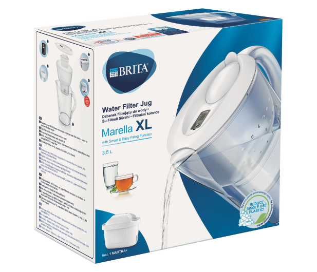 BRITA Dzbanek filtrujący Marella XL (biały) + wkład Maxtra+ Pure - 368047 - zdjęcie 6